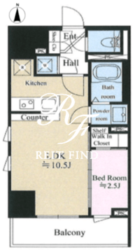 テラス森下 703 間取り図