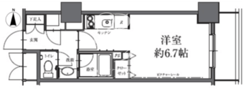 HF駒沢公園レジデンスタワー 2306 間取り図