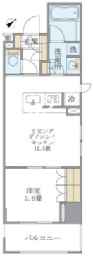 ラドゥセール浅草橋 305 間取り図