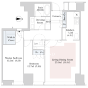 セントラルパークタワー・ラ・トゥール新宿 3514 間取り図