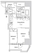ザ・パークハビオ新中野 1203 間取り図