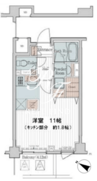 カスタリア三宿 315 間取り図