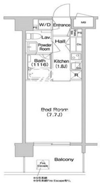 コンフォリア南砂町 1609 間取り図