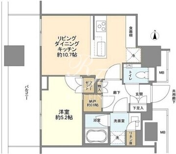 ブランズ渋谷桜丘 1711 間取り図