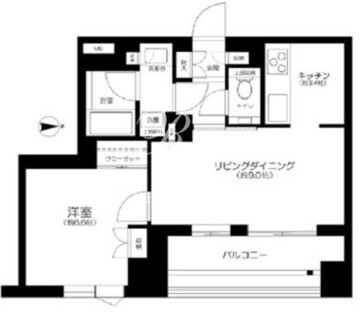 アトラス白金台レジデンス 801 間取り図