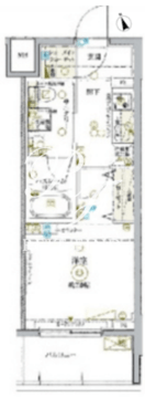 KDXレジデンス池袋ウエスト 404 間取り図