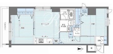 レジディア銀座東 401 間取り図
