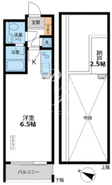 カッシア目黒 510 間取り図
