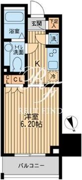 KDXレジデンス東新宿 1302 間取り図