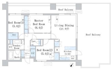 パークアクシス千川 408 間取り図