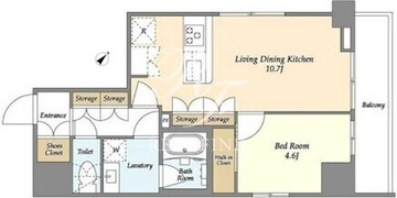 シーズンフラッツ中十条 801 間取り図