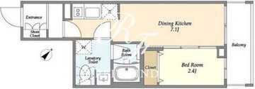 シーズンフラッツ中十条 602 間取り図