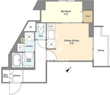 シーズンフラッツ中十条 304 間取り図