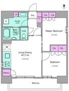 クロスレジデンス神田神保町 1203 間取り図