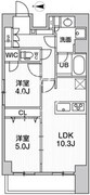 タスキリシェス蒲田 701 間取り図