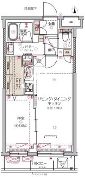 アルコバレーノ東向島 308 間取り図