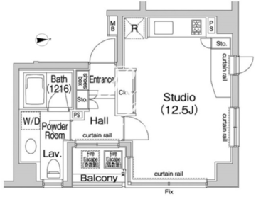 コンフォリア池袋 603 間取り図