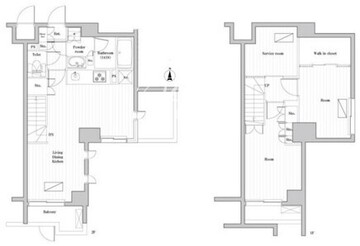 レジデンス桜新町ガーデン 106 間取り図