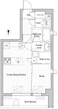 レジデンス桜新町ガーデン 314 間取り図