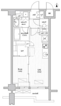 レジデンス桜新町ガーデン 203 間取り図