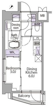 イプセ三軒茶屋 604 間取り図