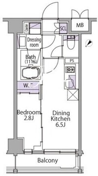 イプセ三軒茶屋 602 間取り図