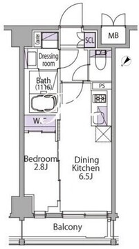 イプセ三軒茶屋 302 間取り図
