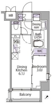 イプセ三軒茶屋 501 間取り図