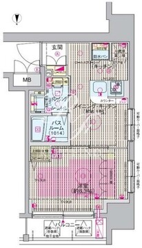 エステムプラザ飯田橋タワーレジデンス 702 間取り図