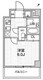 コンシェリア新橋 1103 間取り図