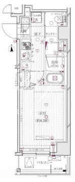 レガリス清澄白河ブロッサム 702 間取り図