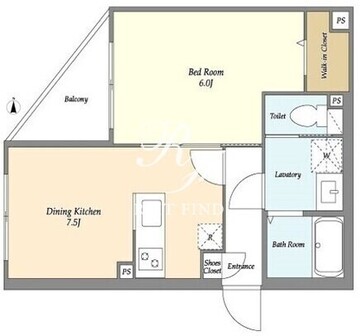 シプレ新宿中落合 204 間取り図