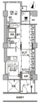 東雲キャナルコートCODAN 21-807 間取り図