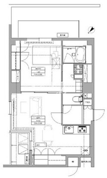 HF目黒行人坂レジデンス 401 間取り図