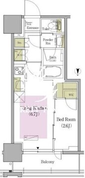 アーバネックス早稲田テラス 605 間取り図