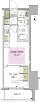 アーバネックス早稲田テラス 608 間取り図