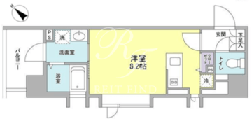 リバーレ月島 501 間取り図