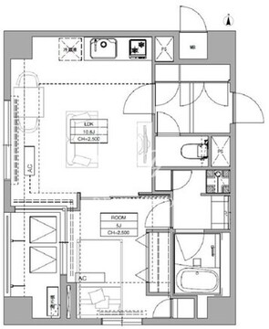 HF目黒行人坂レジデンス 207 間取り図
