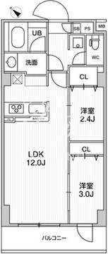 ドゥーエ曳舟 106 間取り図