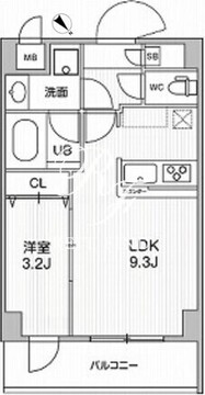 ドゥーエ曳舟 203 間取り図