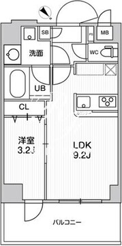 ドゥーエ曳舟 301 間取り図