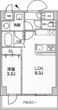 ドゥーエ曳舟 305 間取り図