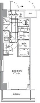 ザ・パークハビオ高円寺 307 間取り図