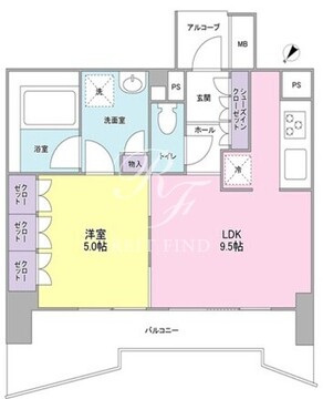 ラサンテ五反田 402 間取り図