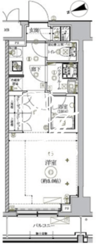 リルシア北新宿 106 間取り図