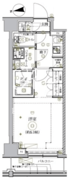リルシア北新宿 203 間取り図