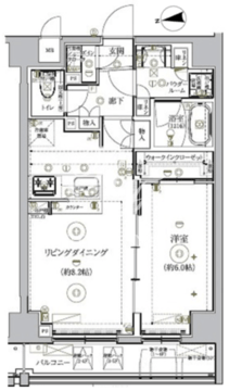 リルシア北新宿 101 間取り図