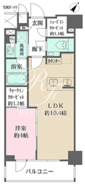 ザ・パークワンズ三軒茶屋 303 間取り図