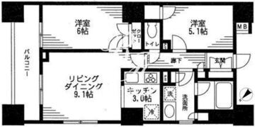 レジディア日本橋馬喰町 607 間取り図
