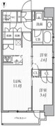 シーズンフラッツ菊川ウエスト 401 間取り図